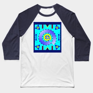 Multicolored strokes and shapes Baseball T-Shirt